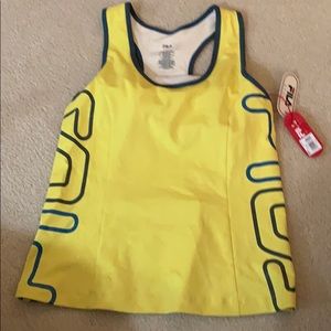 Sports tank built in bra